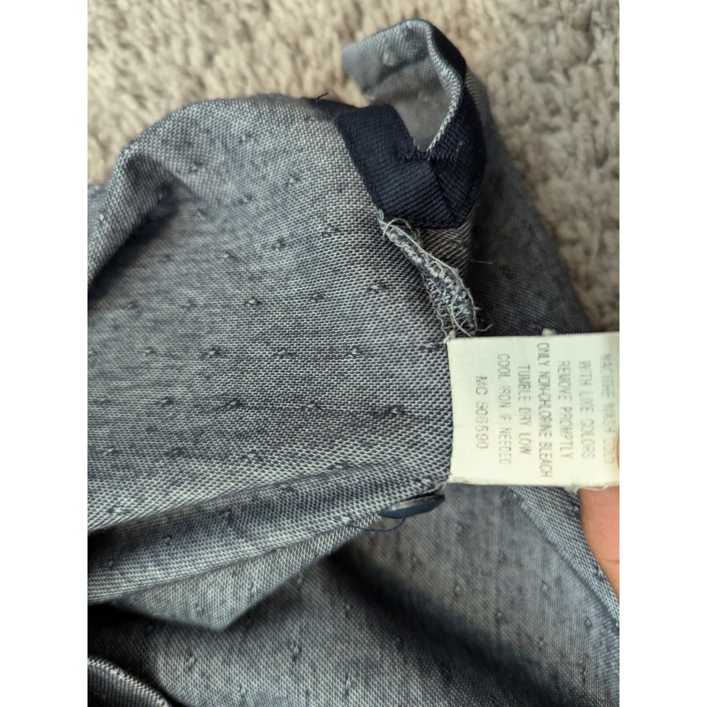 Vintage Gear For Sports Polo Shirt Mens Large Gray Moisture Wicking Golf - Picture 7 of 12